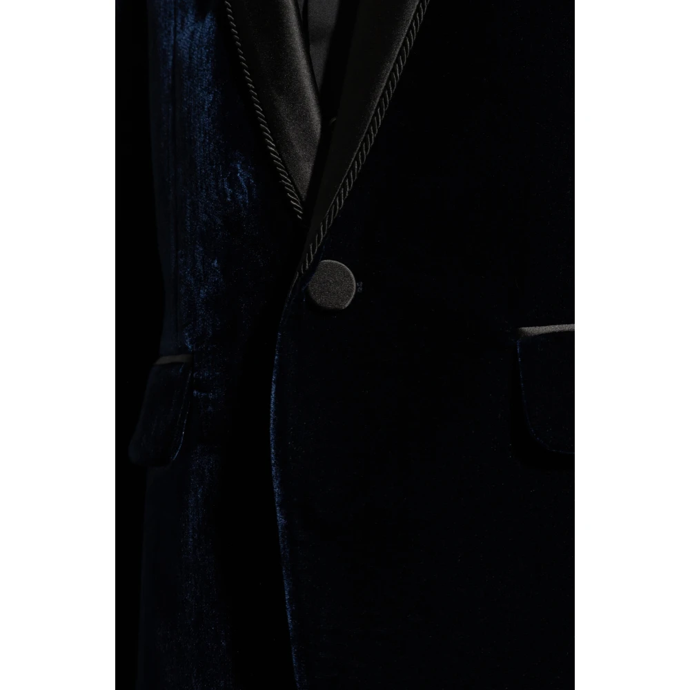 Dsquared2 Fluwelen blazer Blue Heren