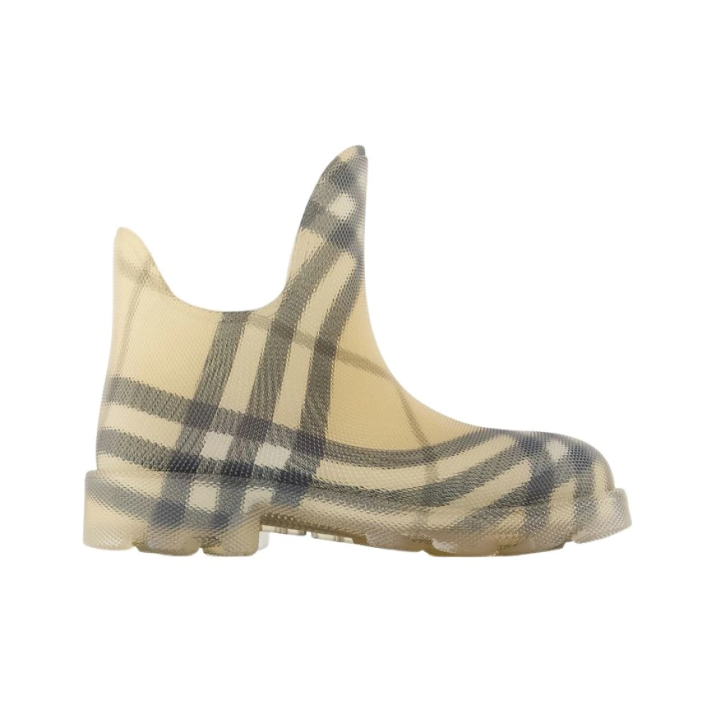 Burberry Women's Beige Low Ankle Boots - Wellies - 3 Uk - Shoes