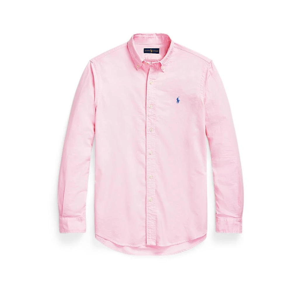 Ralph Lauren Rosa Skjorta med Långa ärmar och Knappar Pink, Herr