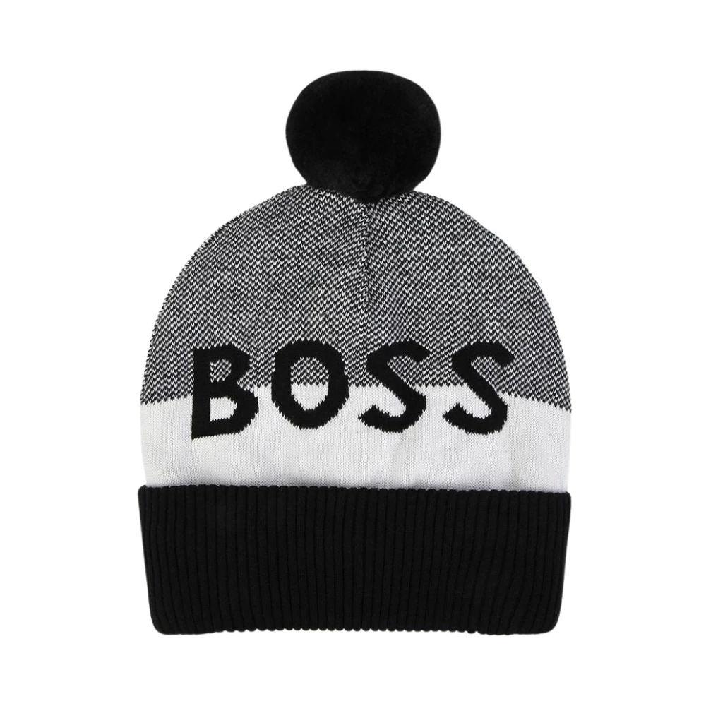 Hugo Boss Pom Pom Stickad Mössa Hat Multicolor, Unisex