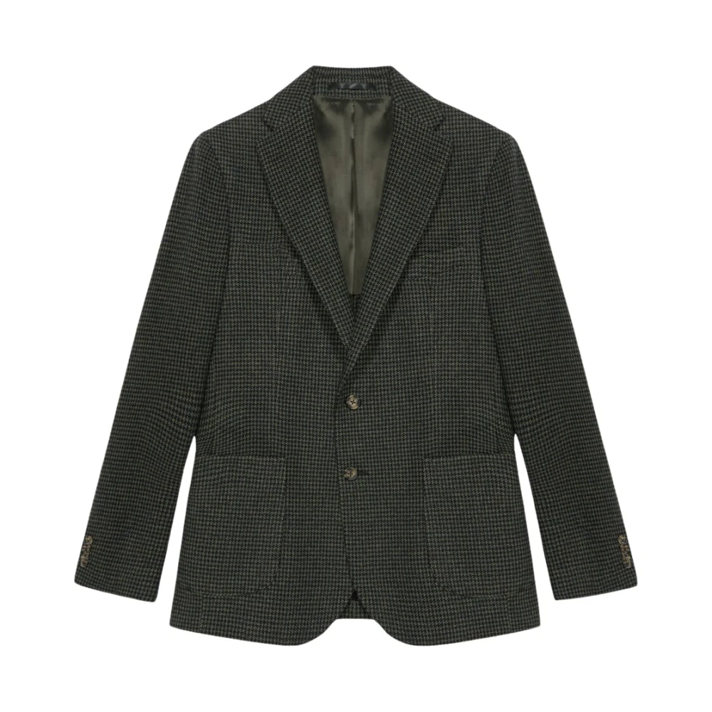 Brooks Brothers Green Blazers, Male, 3XL, Virgin Wool-Cashmere-Blend Blazer