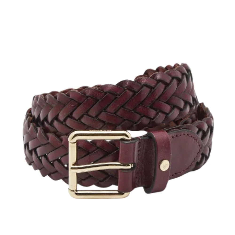 Mulberry Pre-owned Leather belts Red Dames