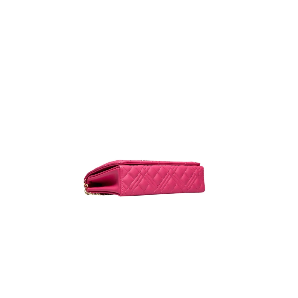 Love Moschino Crossbodytassen met kettingsluiting Pink Dames