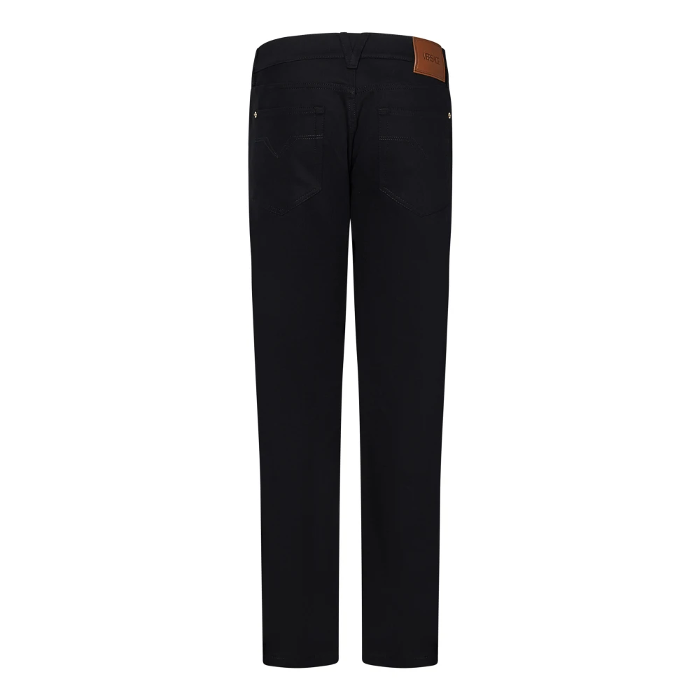 Versace Zwarte Skinny Fit Jeans Aw24 Black Heren