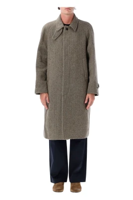 Monobreast Coat Harringbone
