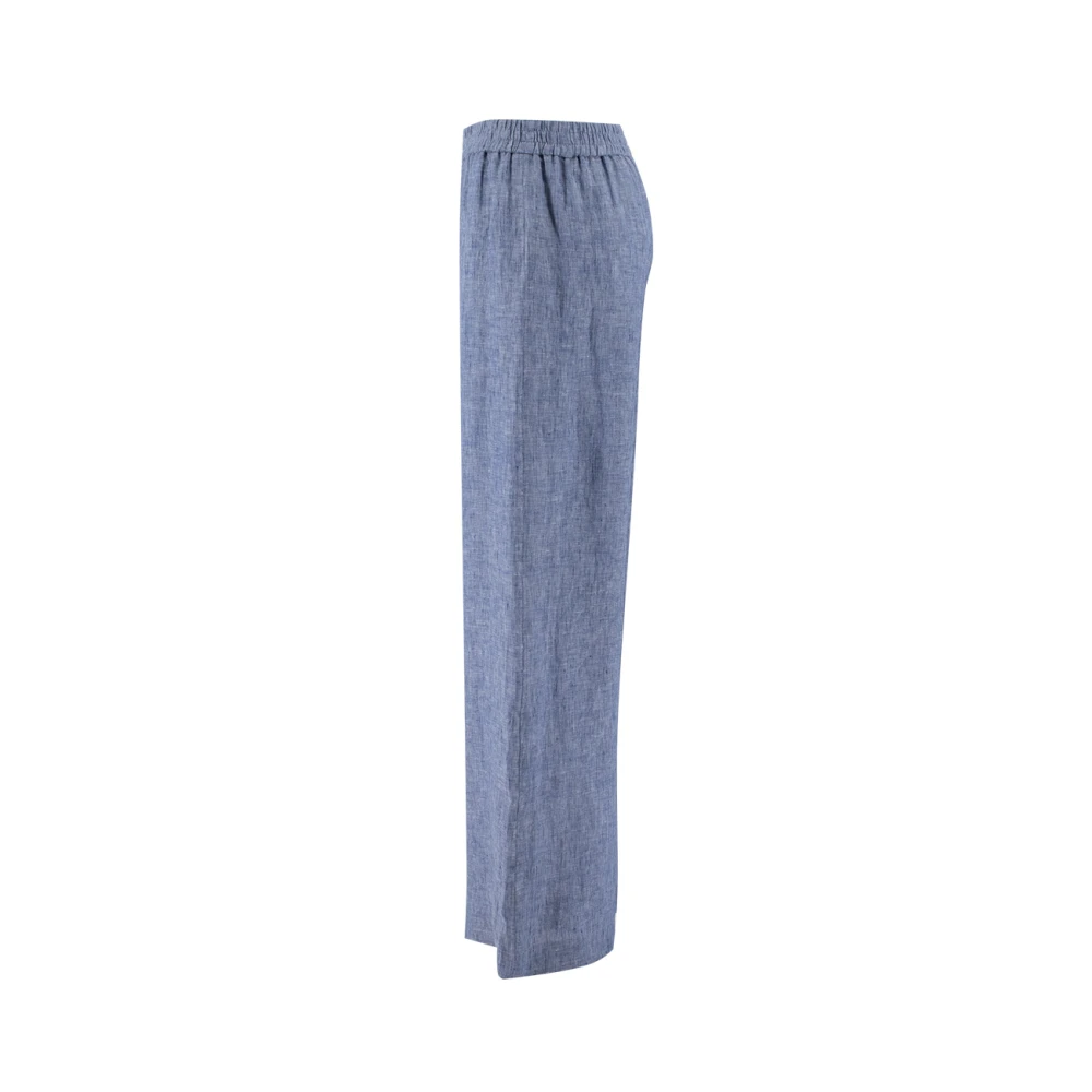 Fabiana Filippi Wide Trousers Blue Dames