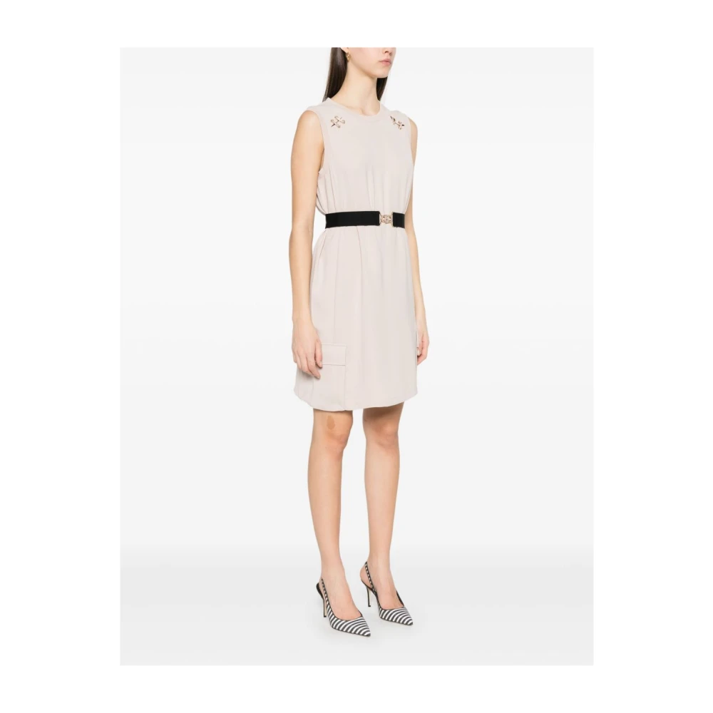 Liu Jo Beige Jurk met Oogjesdetail Beige Dames