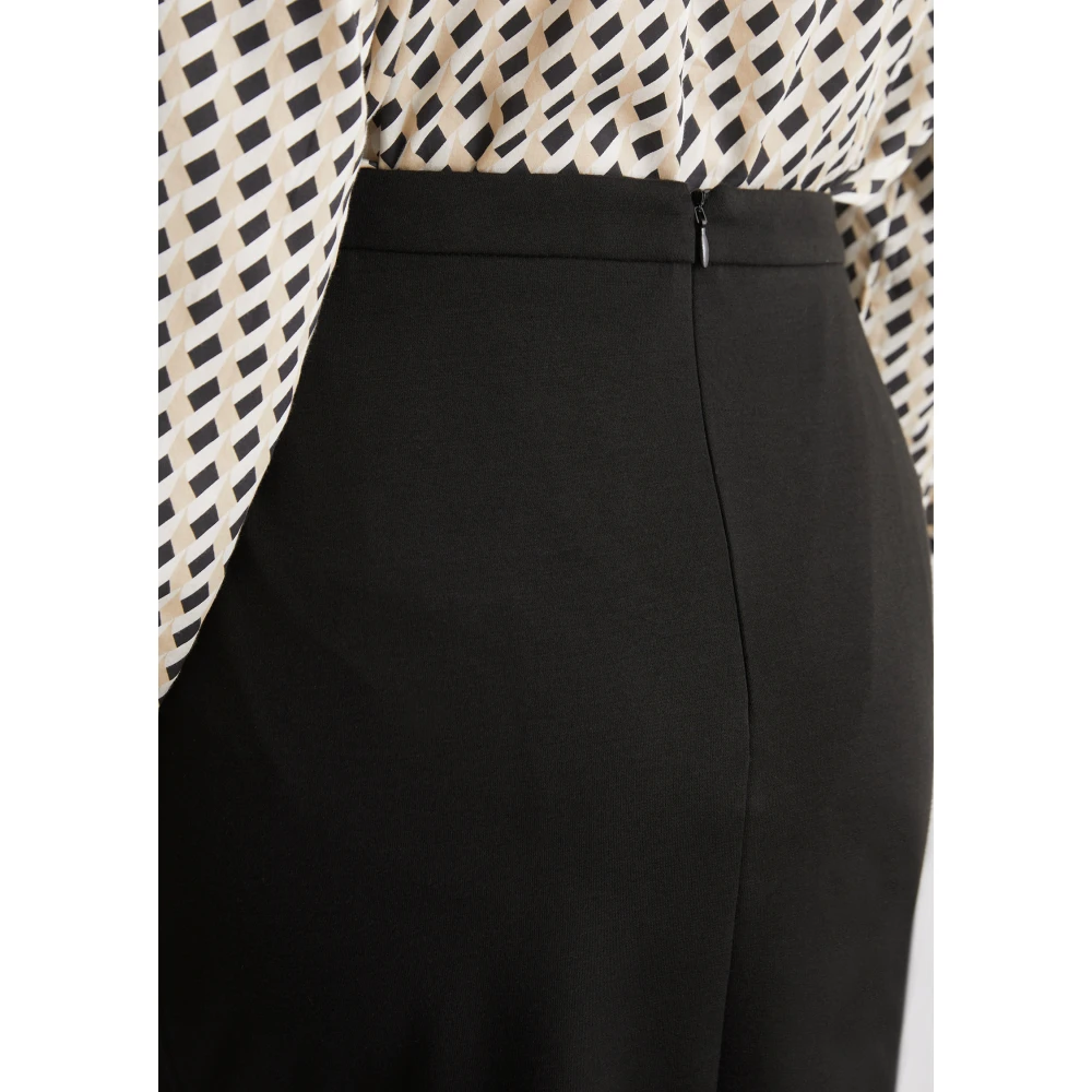 Marc O'Polo Interlock jersey rok gevormd Black Dames