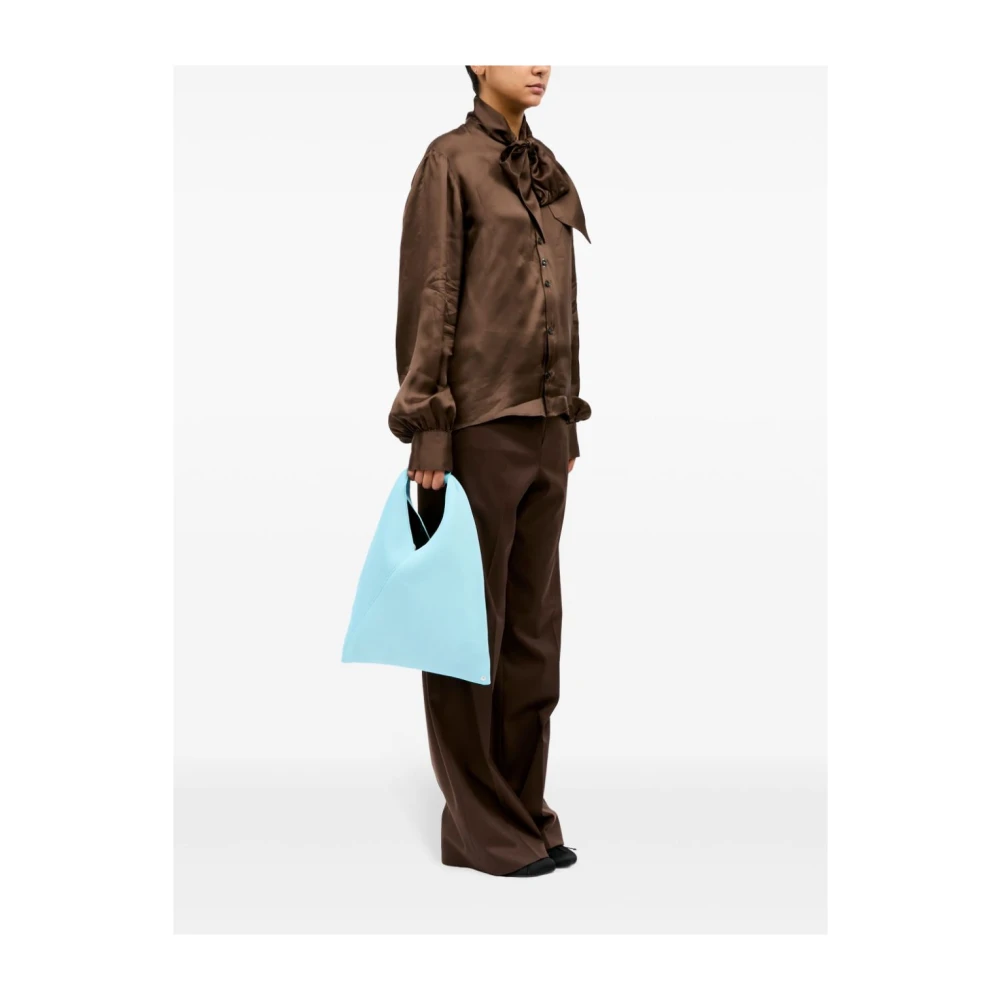 MM6 Maison Margiela Kleine Japanse handtas van mesh Blue Dames