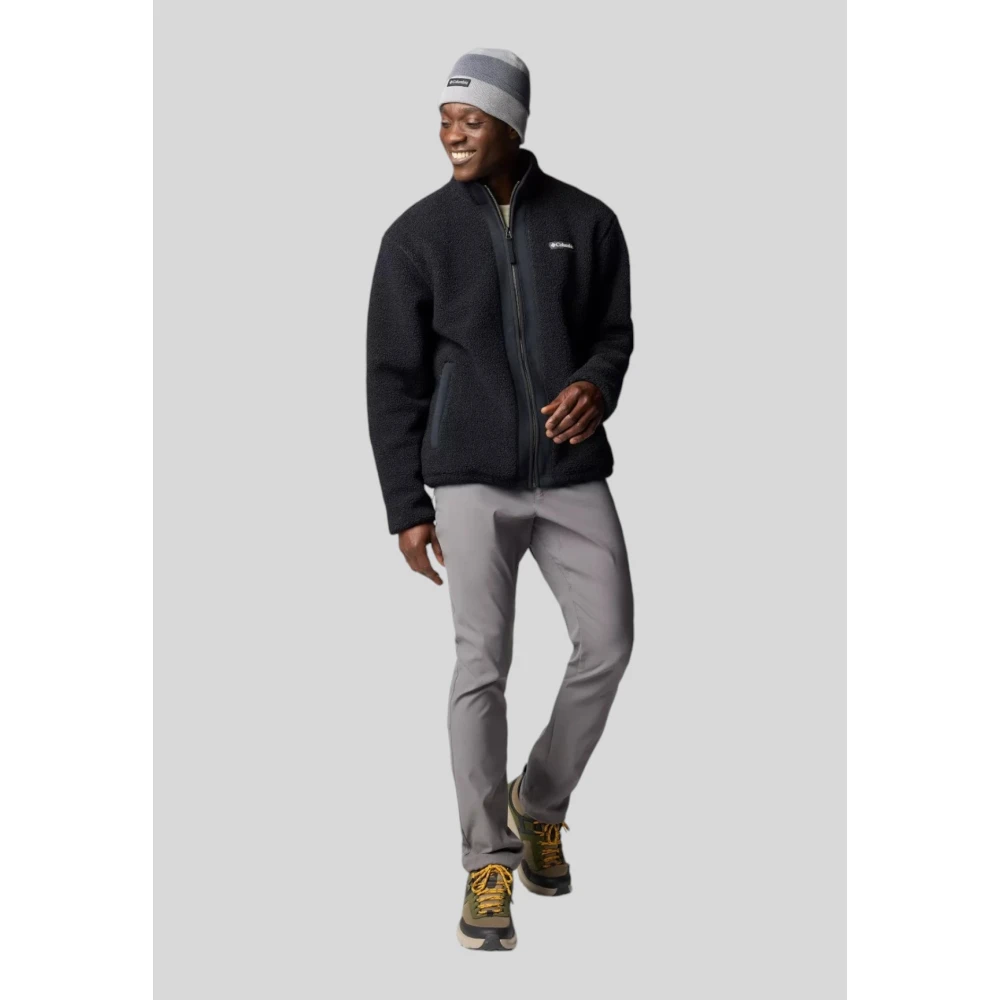 Columbia Zwarte Bouclé Fleece Jas Black Heren