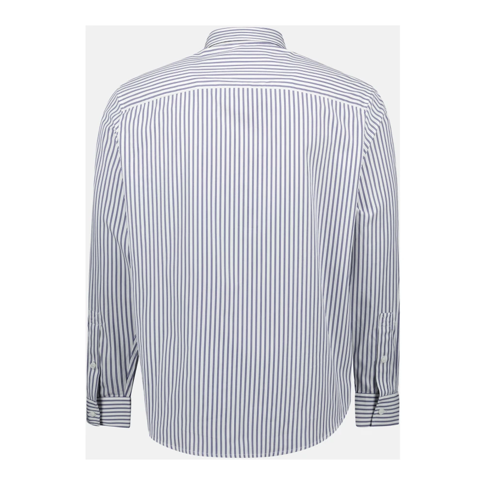 Burberry Gestreept Overhemd Lente-Zomer 2025 Collectie Blue Heren