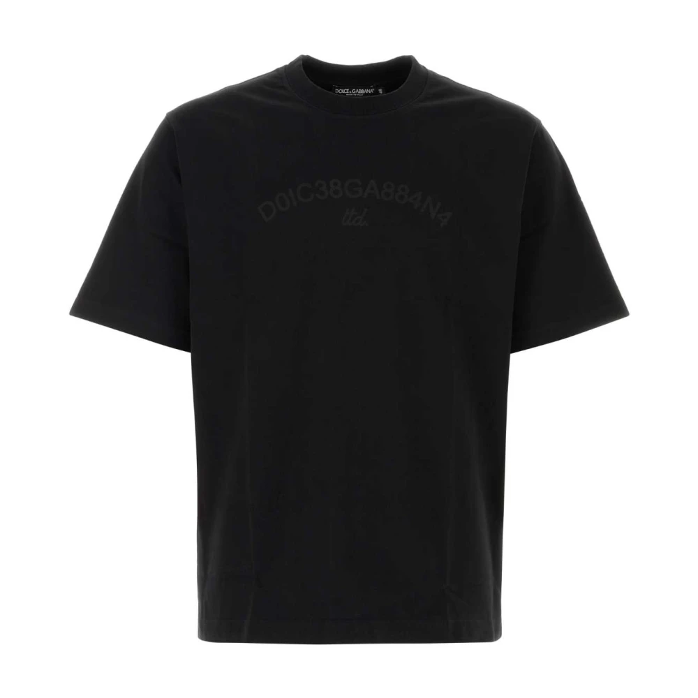 Dolce & Gabbana Bedrukt T-shirt Black Heren
