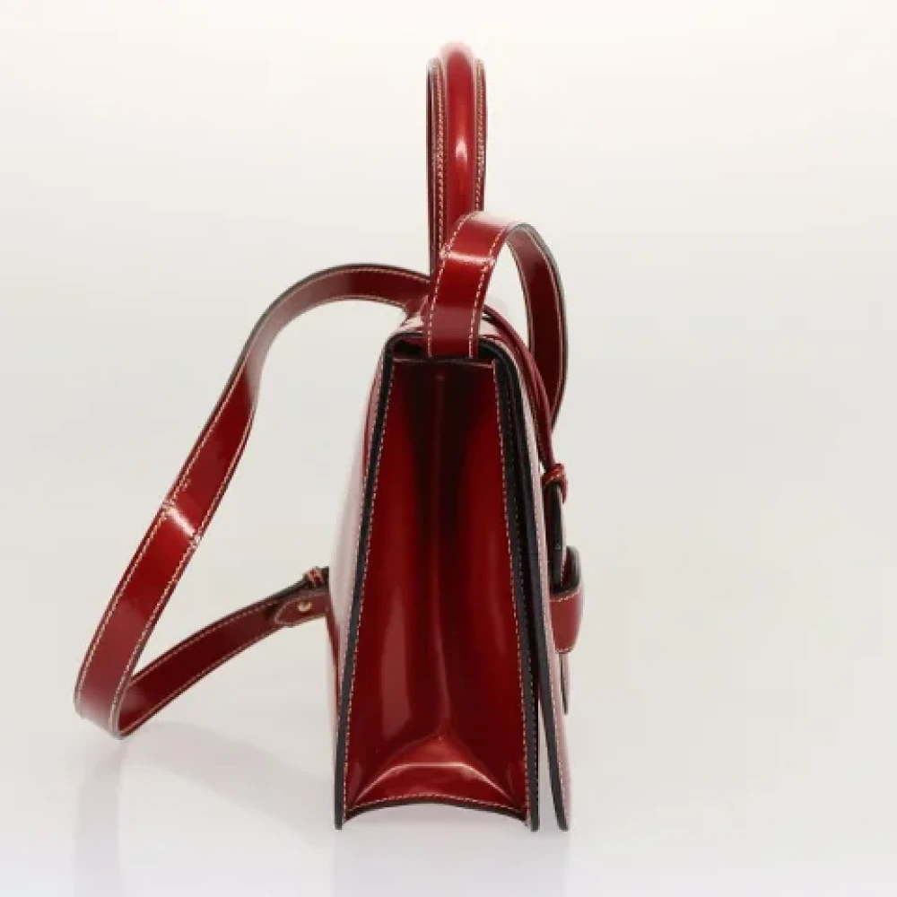 Loewe Pre-owned Leather handbags Red Dames