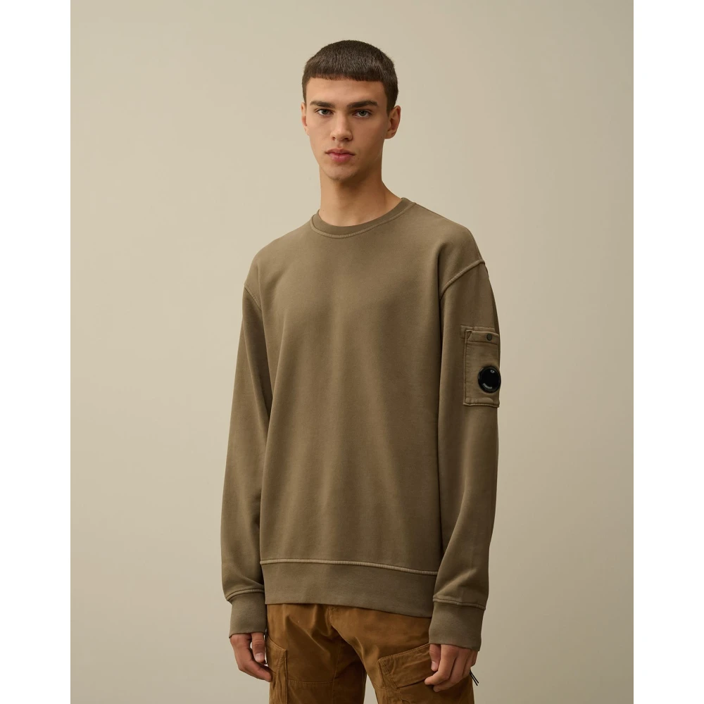 C.P. Company Beige Geborstelde Sweater Beige Heren
