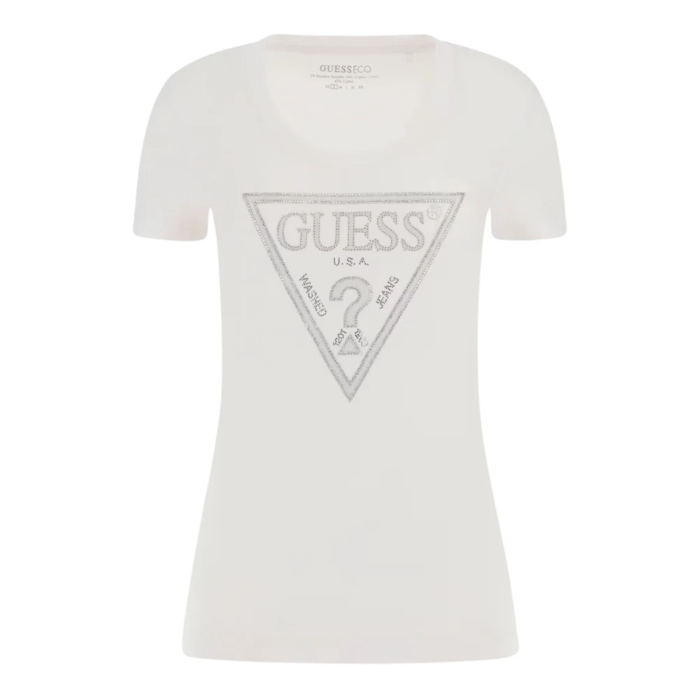 Guess - Tops > T-Shirts - White - Guess - Modalova