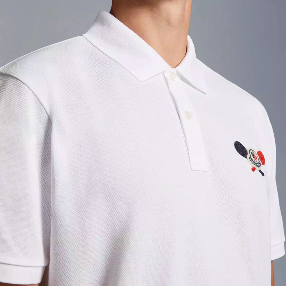 Moncler Klassieke Polo Shirt Model J1 091 White Heren
