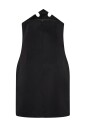 robe-noire-a-encolure-sculpturale