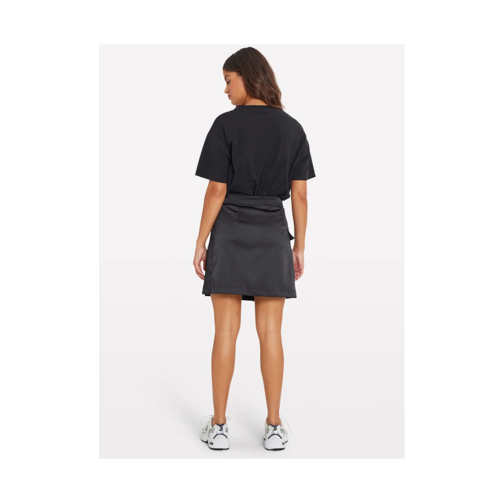 Envii Zwarte Encab Rok met D-ring Black Dames