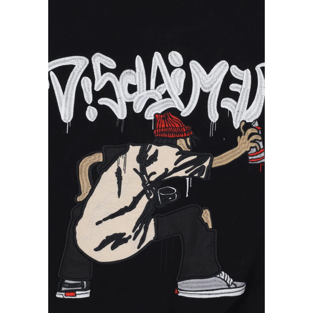 Disclaimer Gewatteerde College Bomberjack Zwart Black Heren