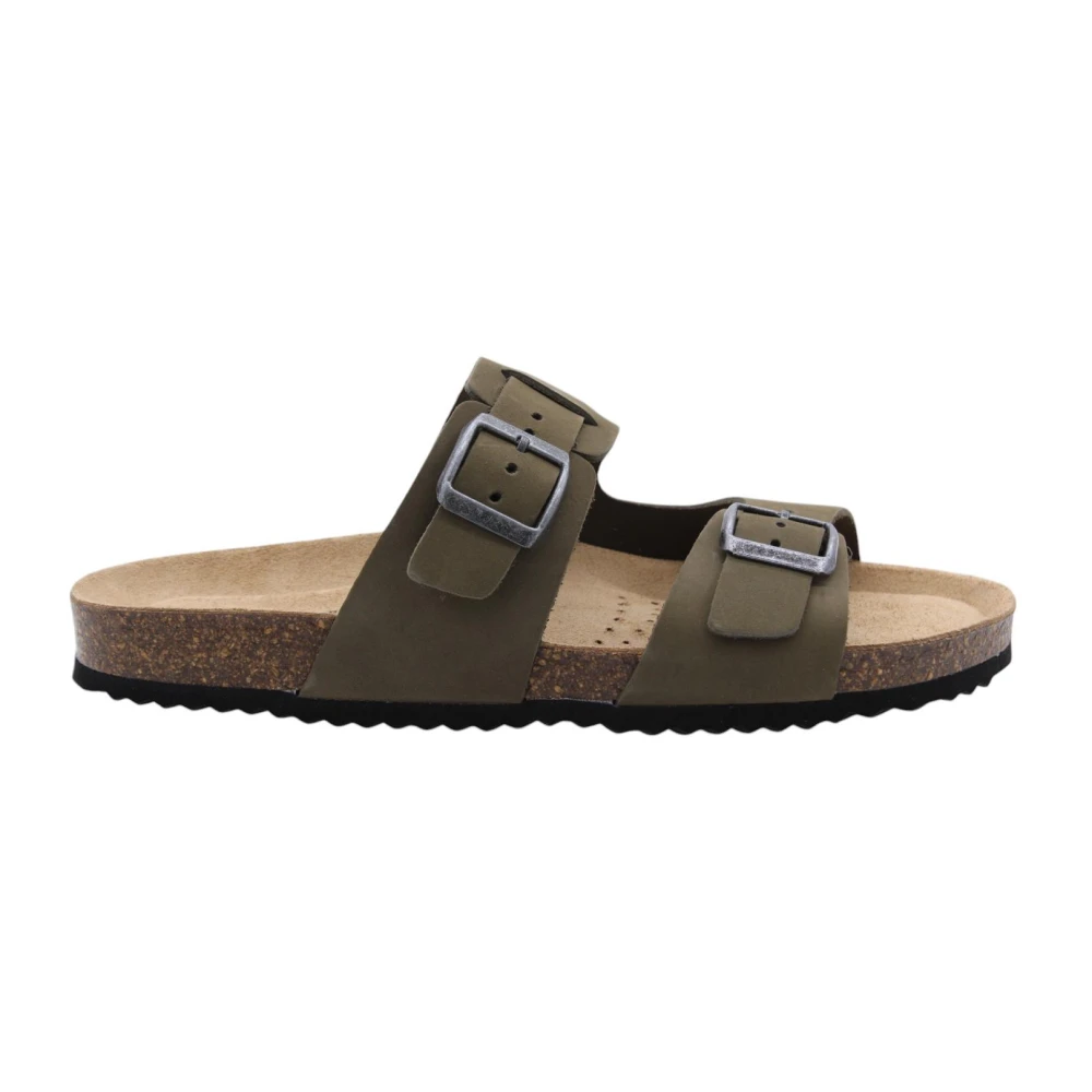 Geox Men's Green Sliders,, Comfort Slipper Rubano Size 11 Uk