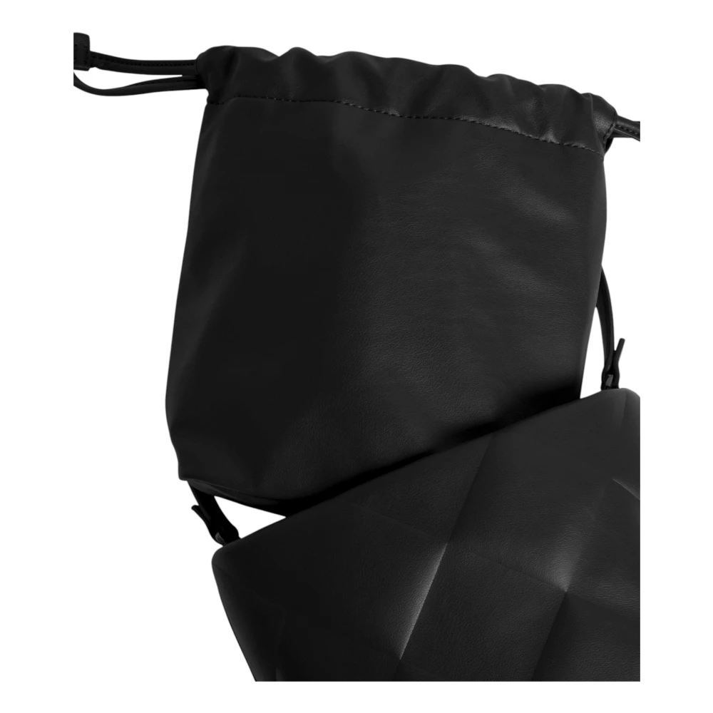 Calvin Klein Zwarte Kant Sluiting Tas met Zakken Black Dames