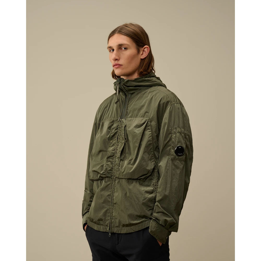 C.P. Company Hooded Shirt Jacket Green Heren