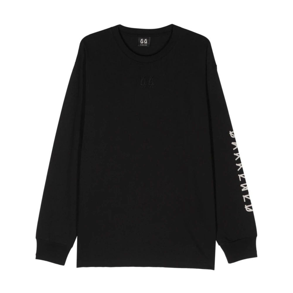 44 Label Group Zacht Sweatshirt met Capuchon Black Heren