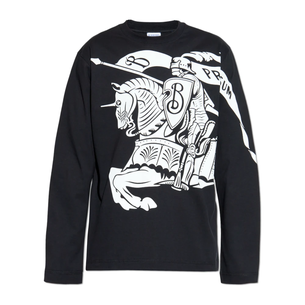 Burberry Katoenen t-shirt Black Heren