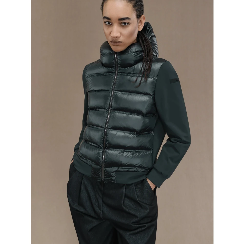 RRD Gewatteerde Hoodie Jas Green Dames