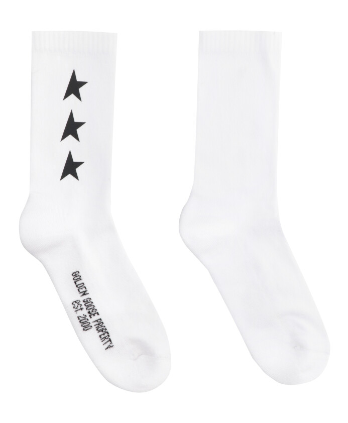 intarsia-logo-cotton-blend-socks