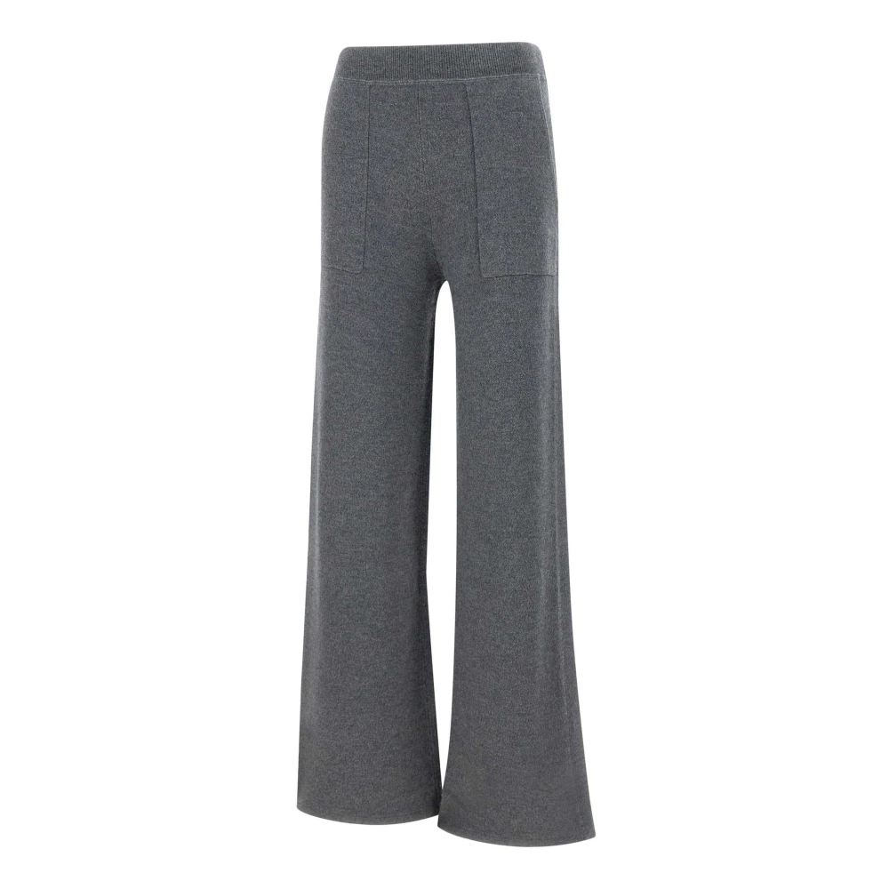 Kaos Zachte wolmix joggerbroek Gray Dames