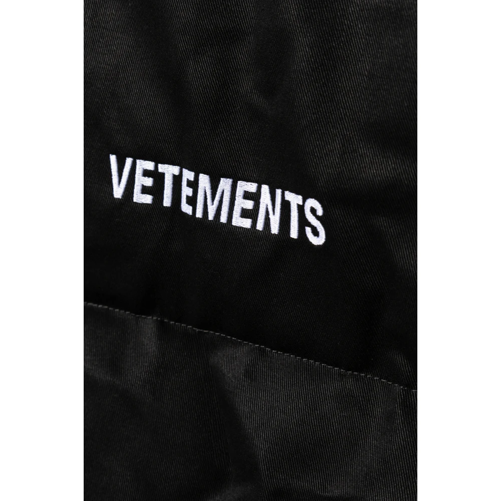 Vetements Jas met zakken Black Heren