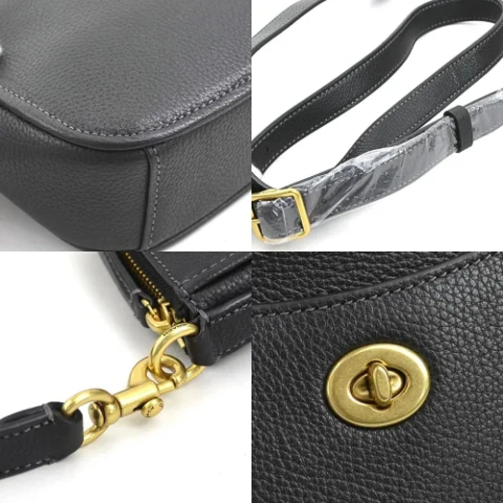 Coach Pre-owned Leather shoulder-bags Black Dames