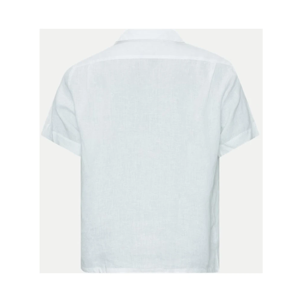 Polo Ralph Lauren Witte Linnen Overhemd Regular Fit White Heren