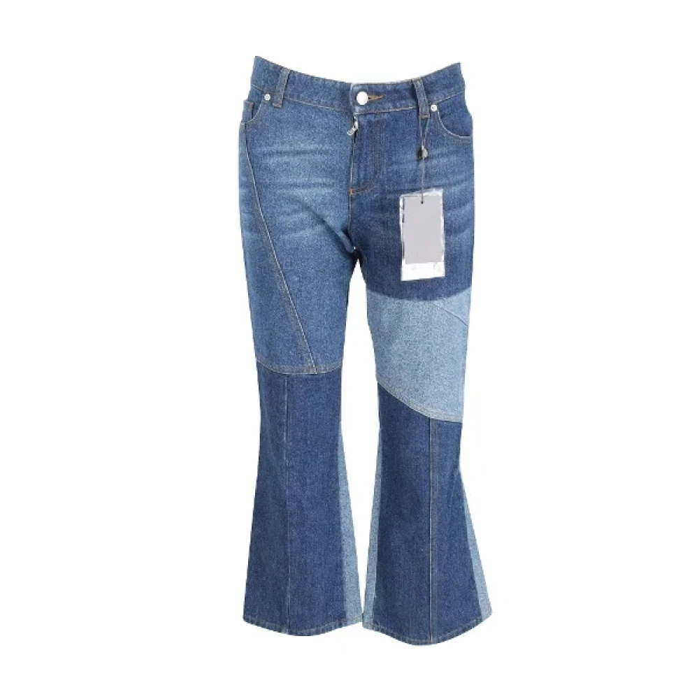 Alexander McQueen Pre-owned Cotton jeans Blue Dames