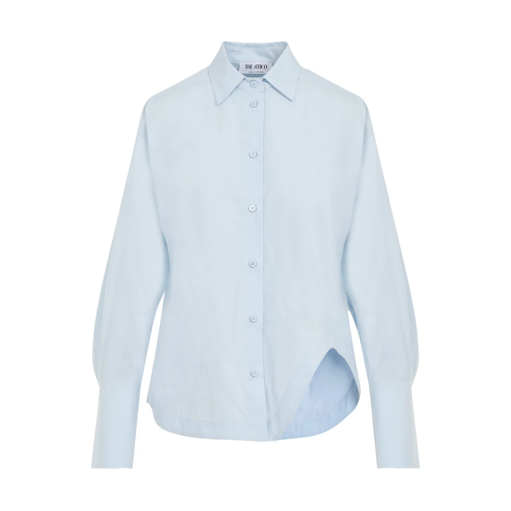 The Attico Blauwe Katoenen Overhemd Elegante Stijl Blue Dames