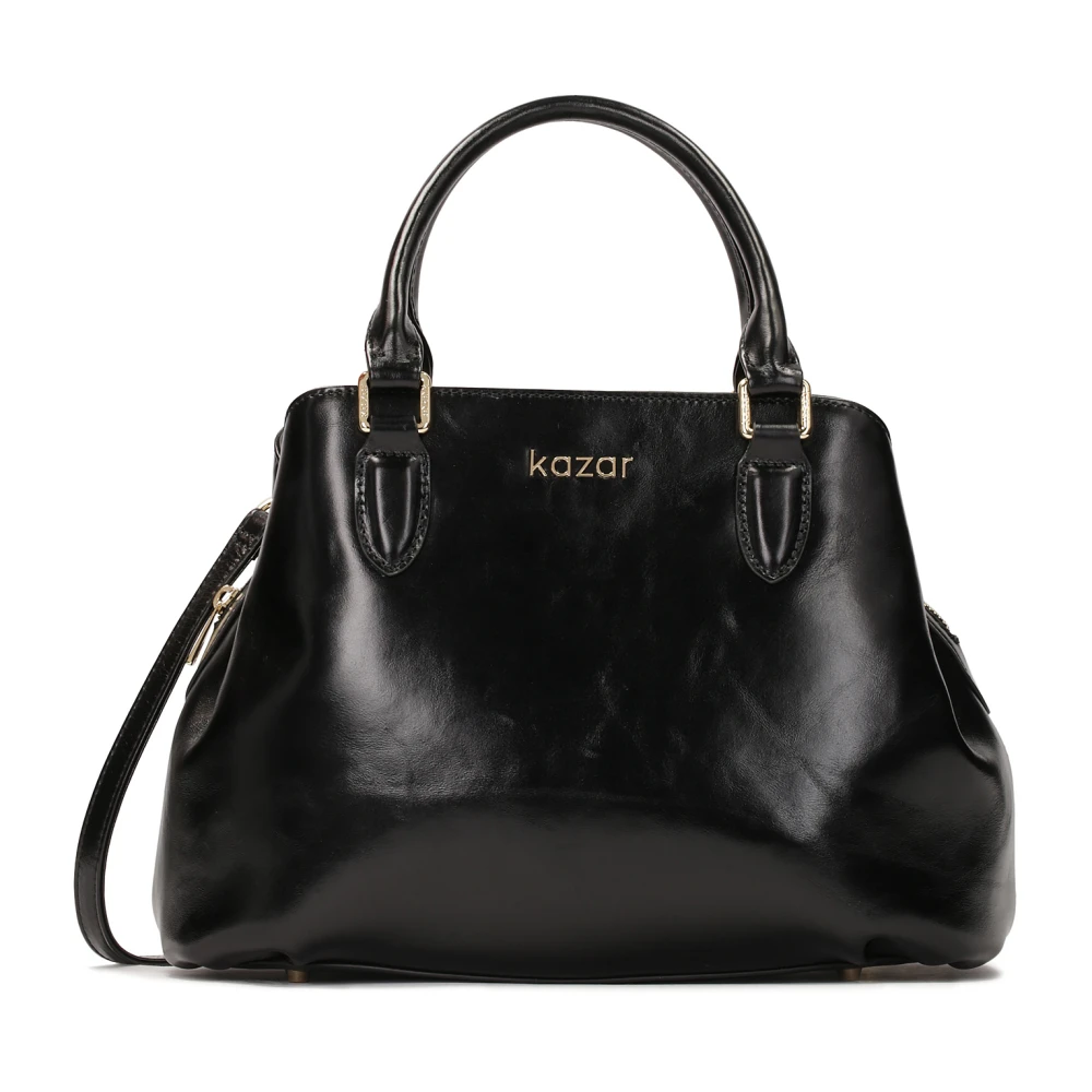 Kazar Zwarte casual handtas voor hand en schouder Black Dames