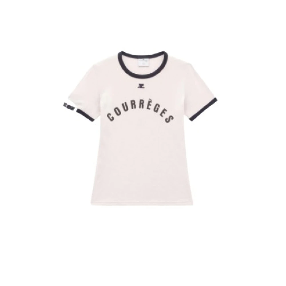 Courrèges Beige Mode Top Band White Dames