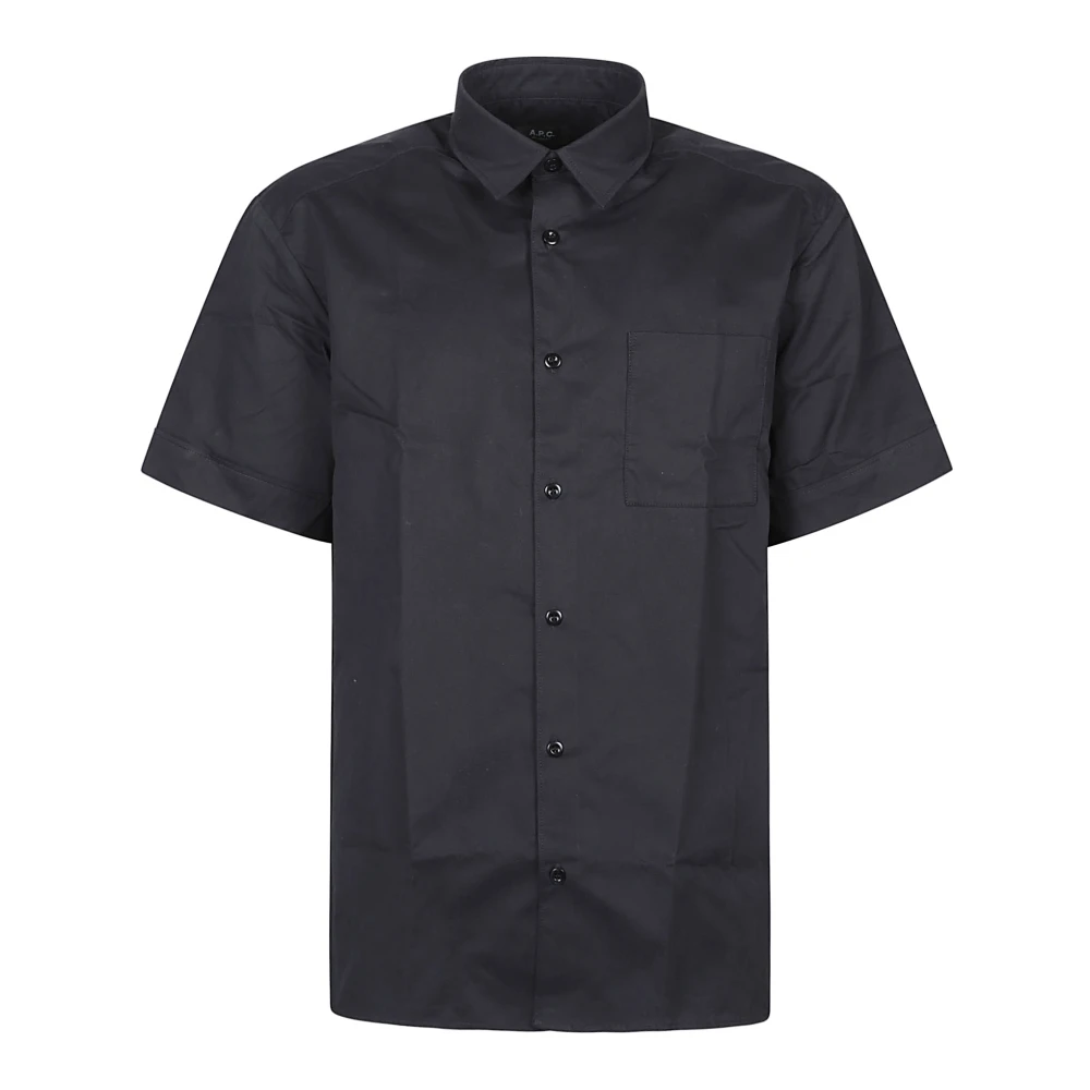 A.p.c. Casual Ross korte mouw overhemd Blue Heren