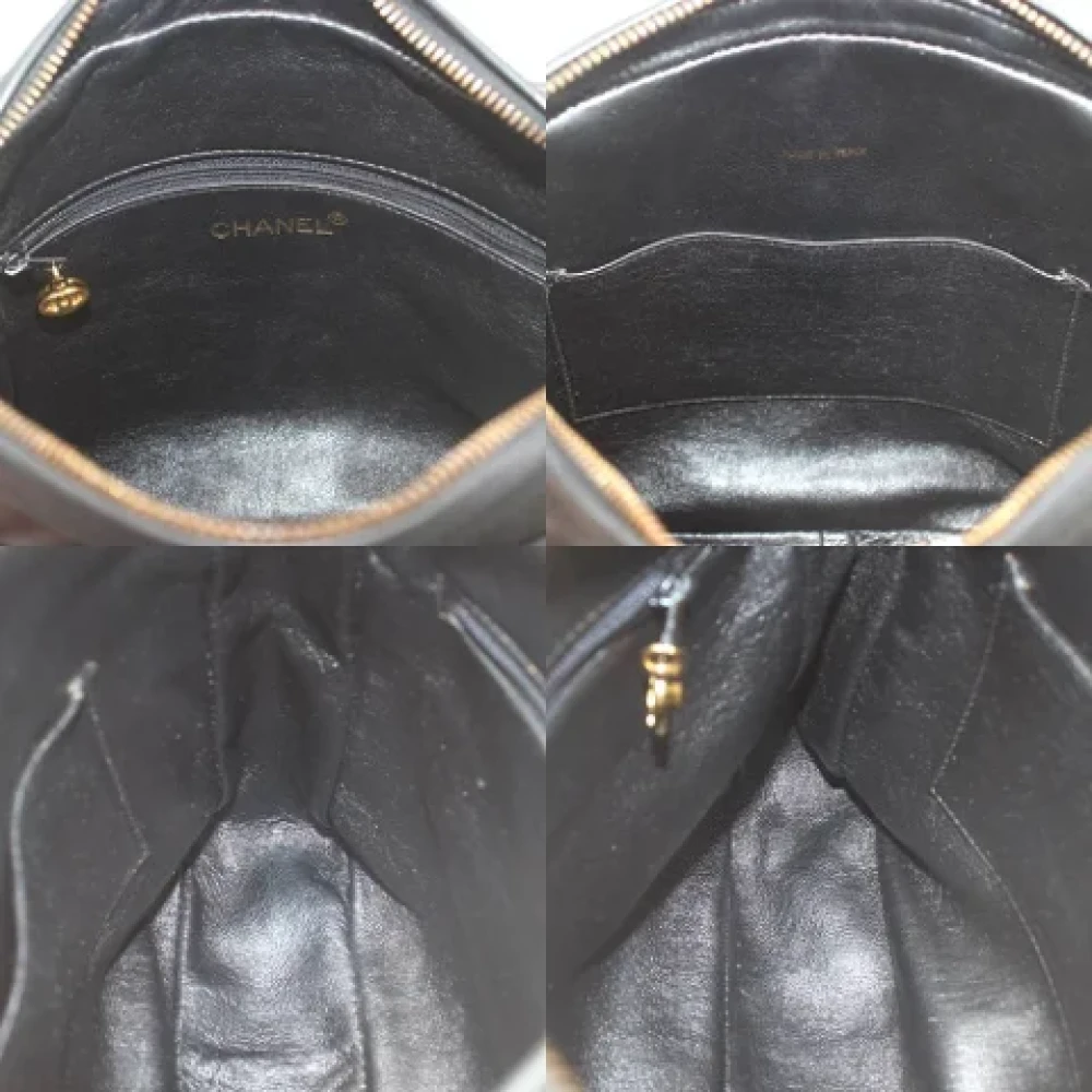 Chanel Vintage Pre-owned Fabric shoulder-bags Black Dames