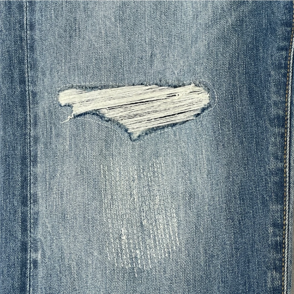 Denham Wijde Pijp Fit Mid Blauwe Jeans Blue Heren