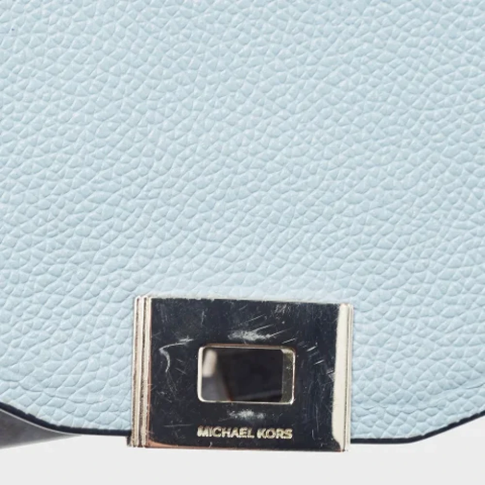 Michael Kors Pre-owned Leather shoulder-bags Blue Dames