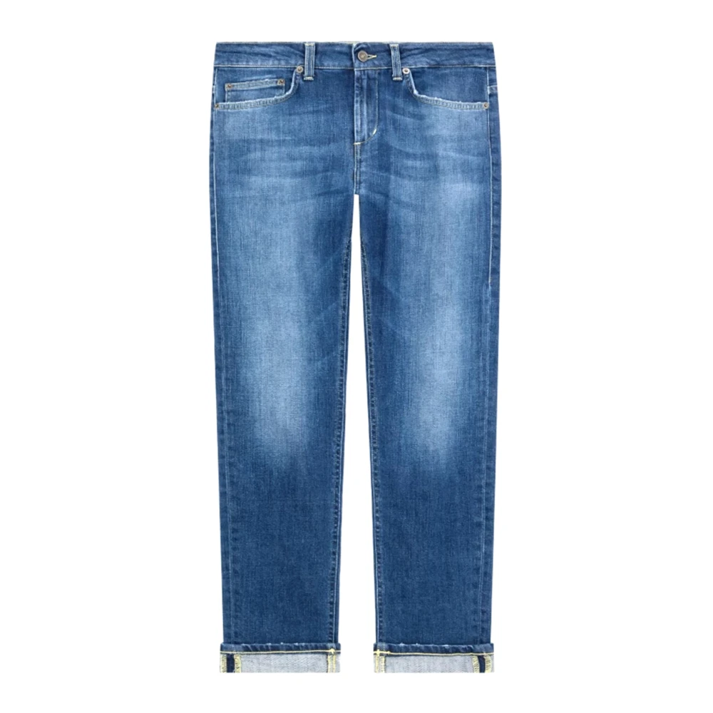 Dondup Women's Blue Cropped Jeans, W30, Monroe Stretto Cropped Jeans