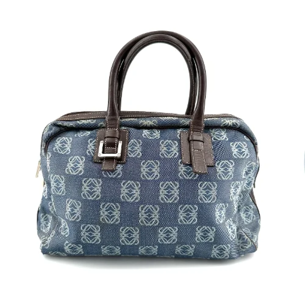 Loewe Pre-owned Leather handbags Blue Dames