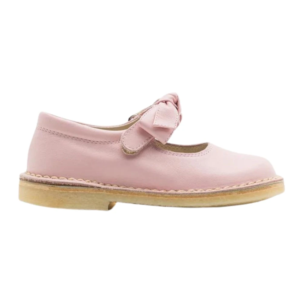 Il Gufo Rosa Ballerina Skor med Velcro Rem Pink, Flicka