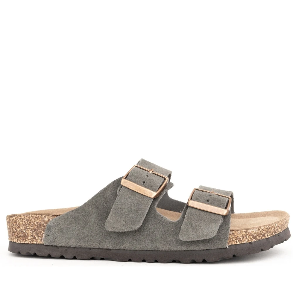 La Conte Men's Gray Sliders, 8 Uk, Open Slippers
