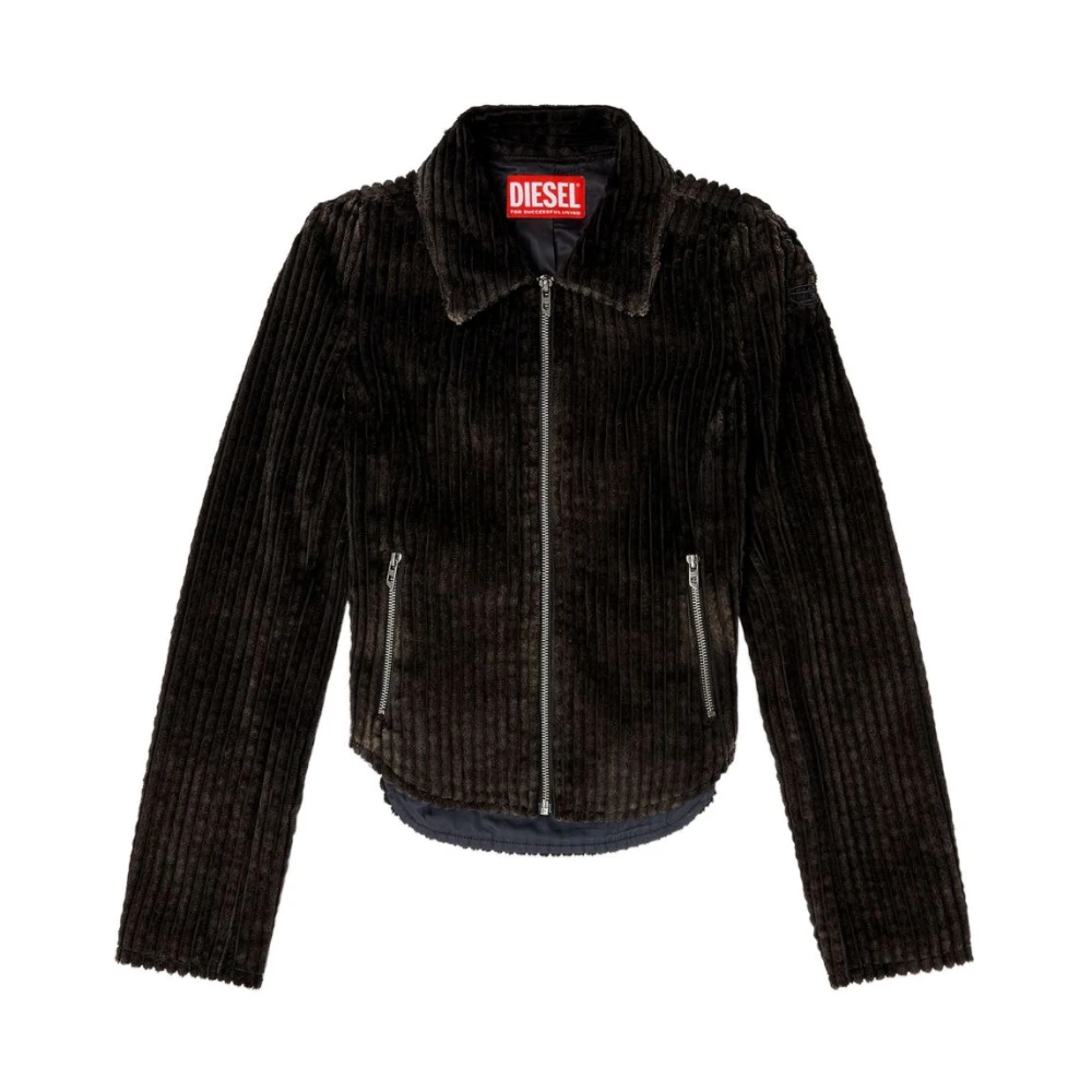 Diesel Donna Nero Giacche, M, New,