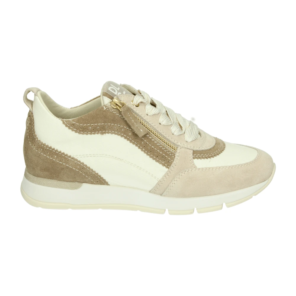 DL Sport Sportieve Lage Sneakers Dames Schoenen Beige