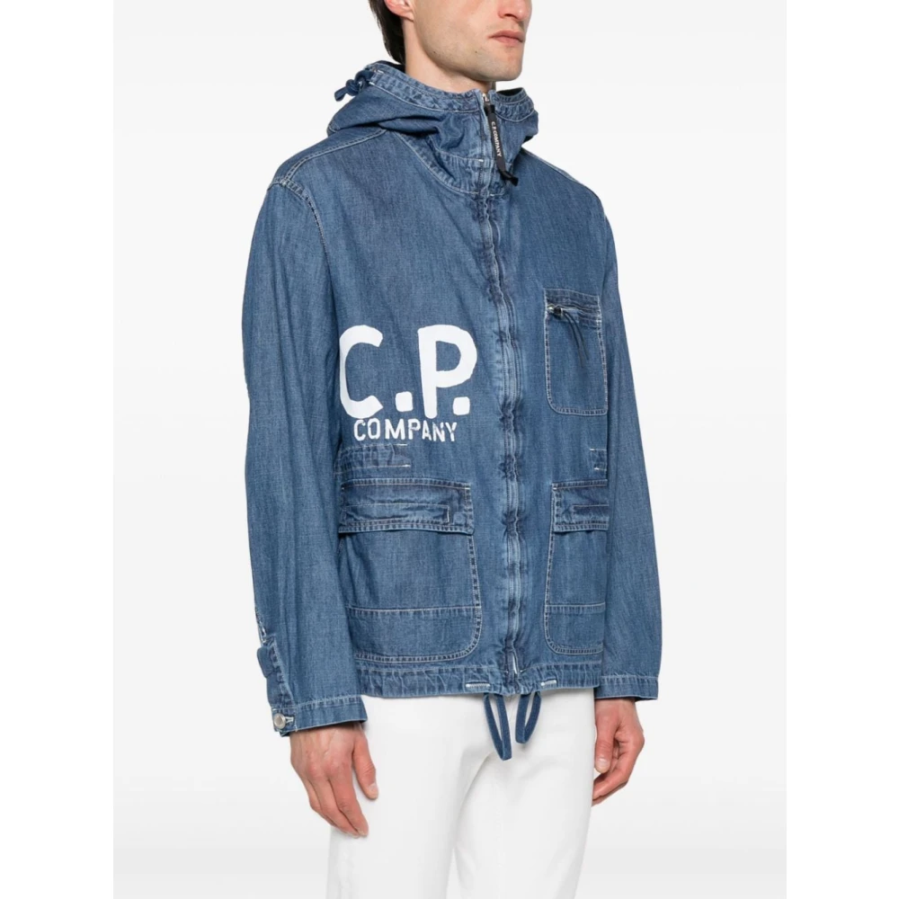 C.P. Company Denim Jackets Blue Heren