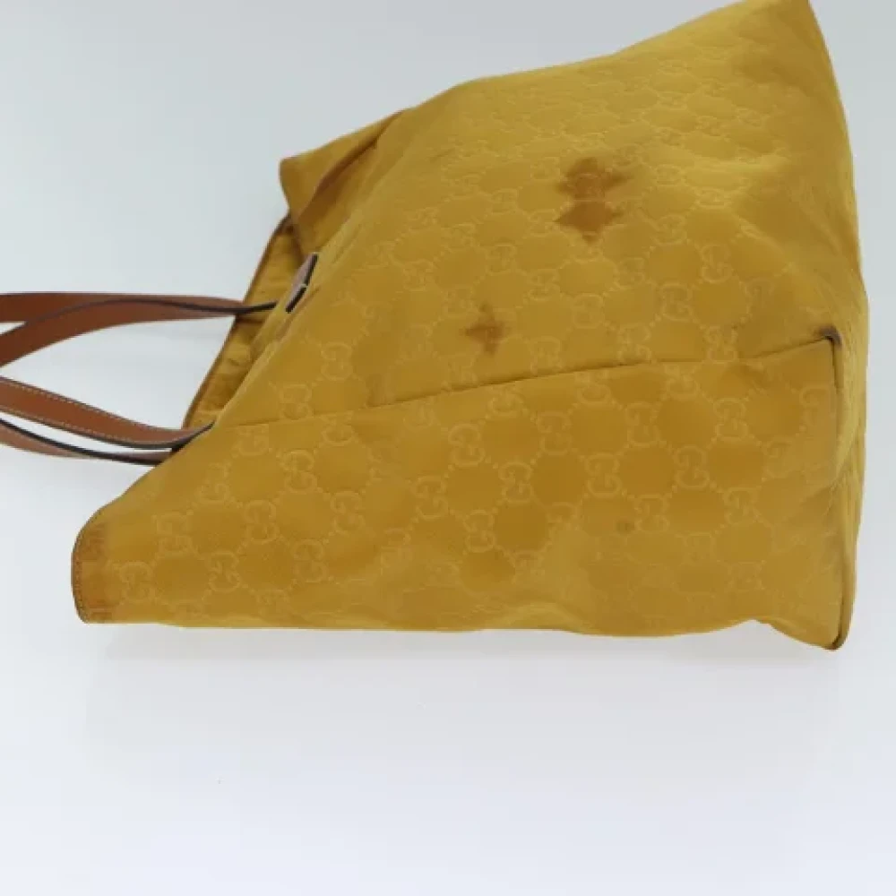 Gucci Vintage Pre-owned Canvas totes Yellow Dames